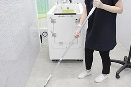 写真：室内の毛を清掃してください