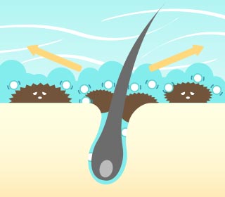 図：マイクロバブル洗浄効果